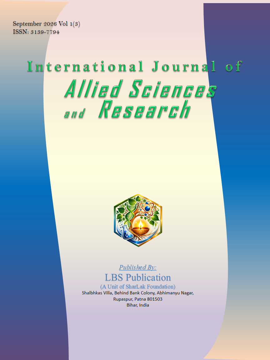International Journal of Allied Sciences and Research Journal Cover